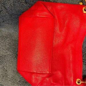 Elegant Red Leather Women's Bag